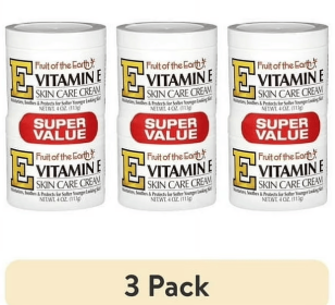 (3 pack) Fruit of the Earth Vitamin E Skin Care Cream Super Value, 4 Oz., 2 pack