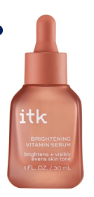 ITK Skincare Brightening Vitamin C Serum with Niacinamide for All Skin Types, 1 oz