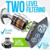 Luxury Filtered Shower Head Set Chrome 20 Stage Shower Filter for Hard Water for Chlorine Fluoride Heavy Metals Water Filter Shower Head with Vitamin