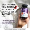 Sleep Gummies w Melatonin and Magnesium Sleep Aid Gummy for Adults Organic with No Artificial Flavors Strawberry Flavor Vegan 60 Count