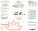Organic Shave Cream with Aloe Coconut Oil Shea Butter Lavender Lemon 8 oz