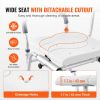 VEVOR Sliding Tub Transfer Bench Shower Chair & Cut-Out Seat Reversible Backrest